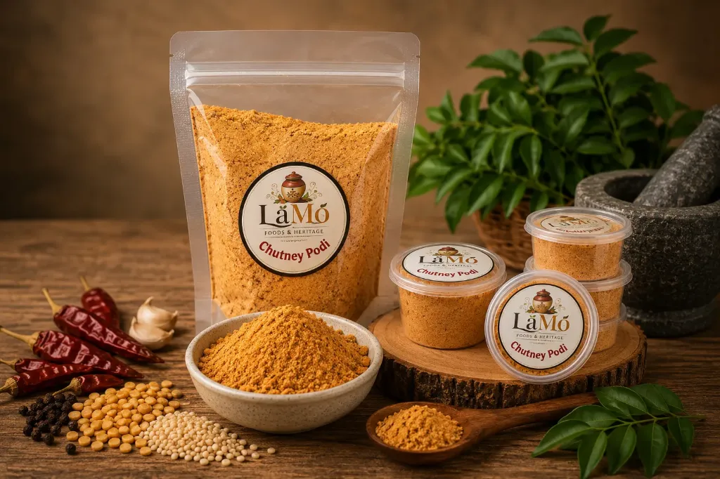 Roasted Bengal Gram Podi Mix (Putanala Pappu)